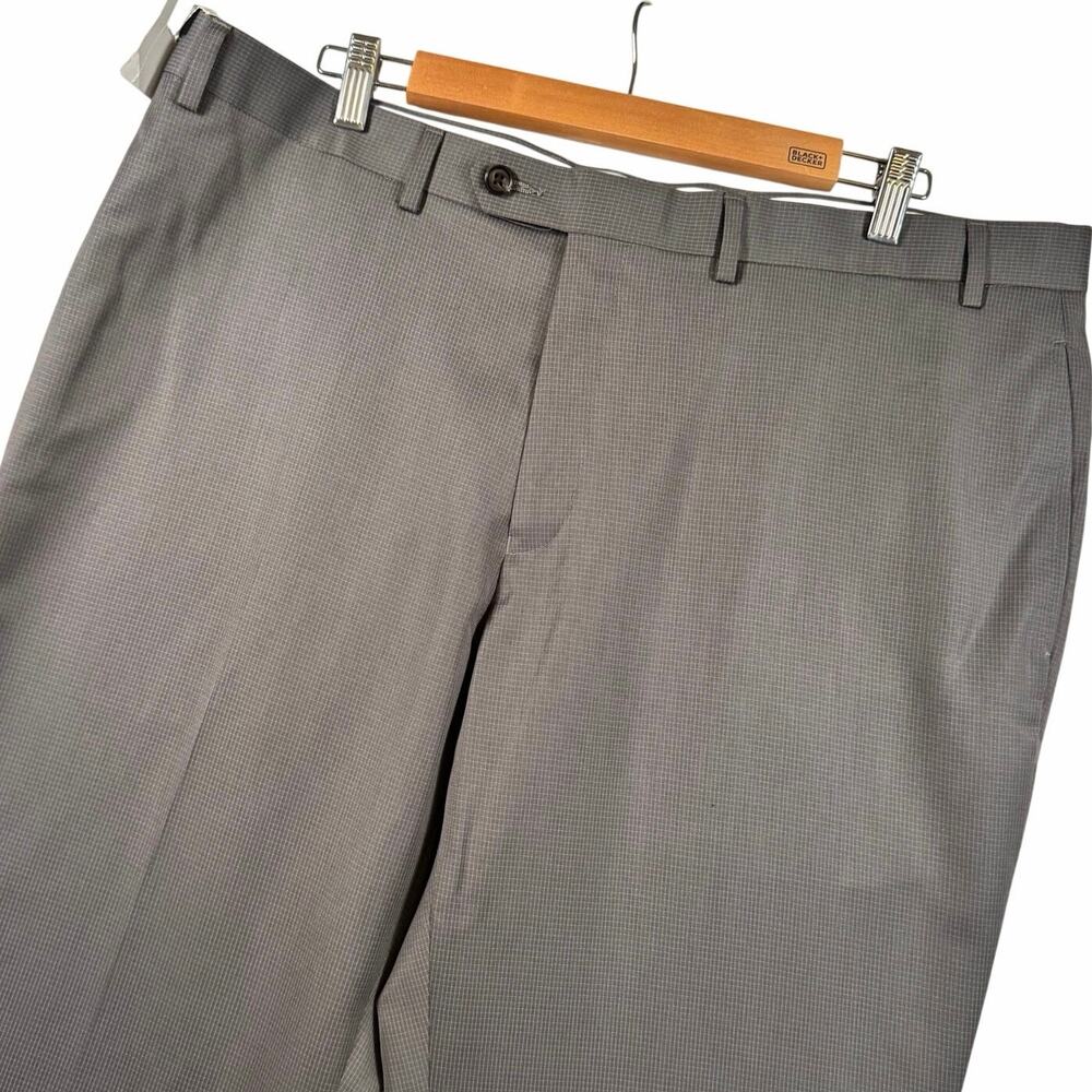 Ralph Lauren Men’s 40x30 Dress Pants Windowpane Check Flat Front Workwear NWT